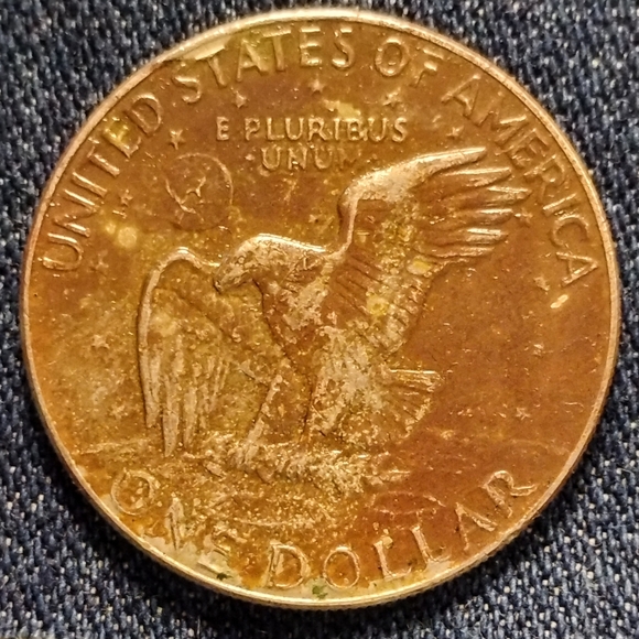 💥1978 Eisenhower D Dollar Coin,👌 DDO,🔥 DDR,🔥 D/D,🔥 With Bad Planchet Error❤ - Picture 8 of 8